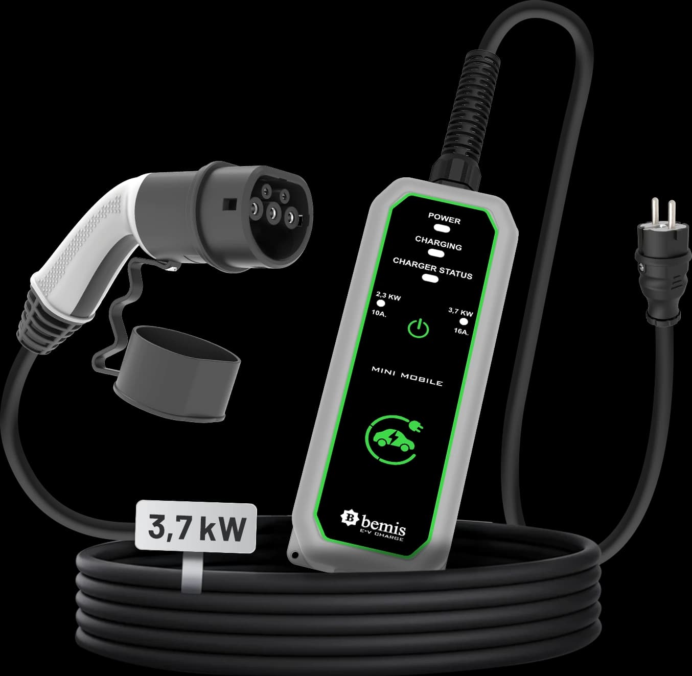 Mini Mobile · Taşınabilir Şarj Cihazı 3,7 kW · 5 m