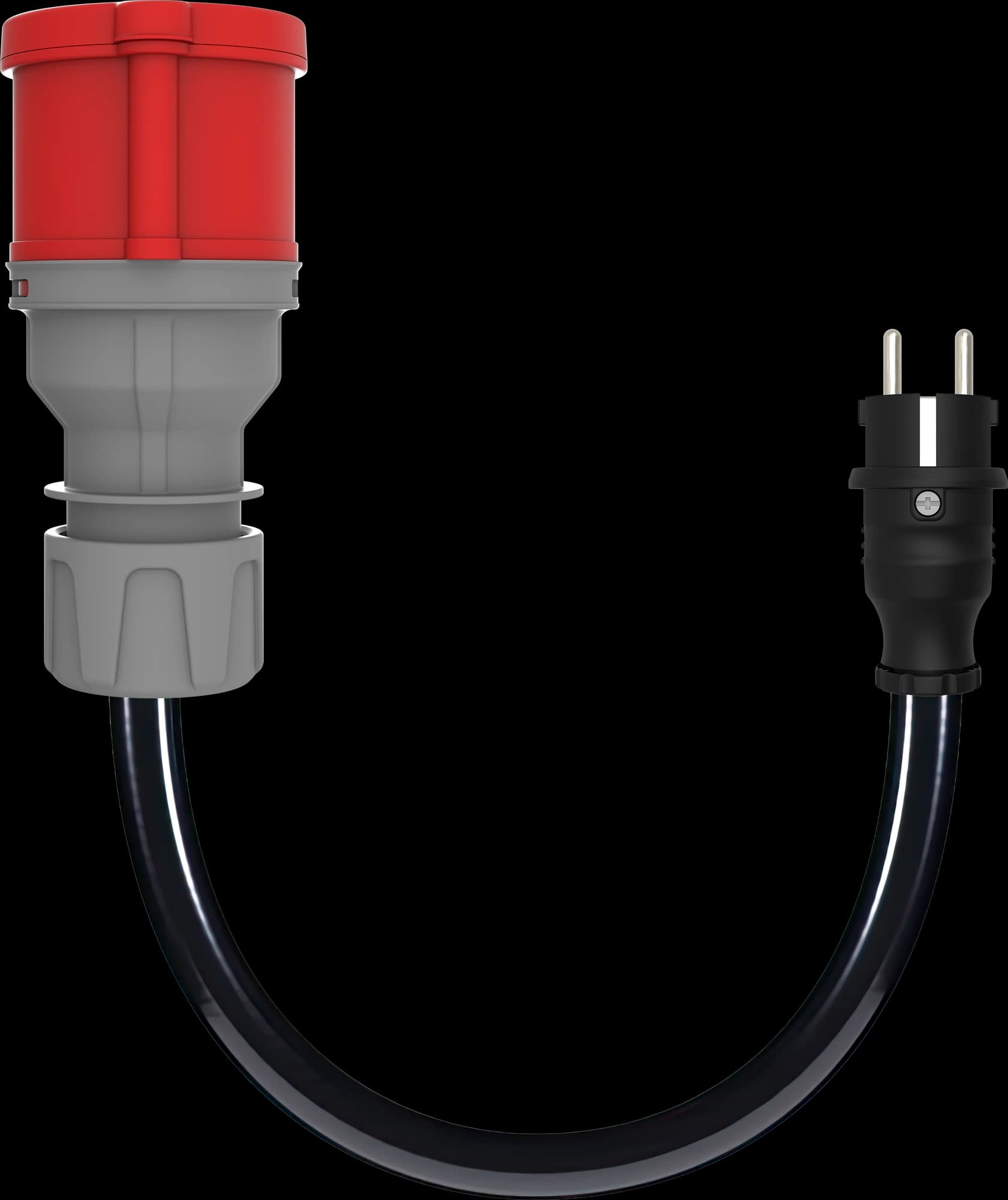 Cee Norm Adaptör (30cm Kablolu) · 1/16A Fiş → 5/16A Priz