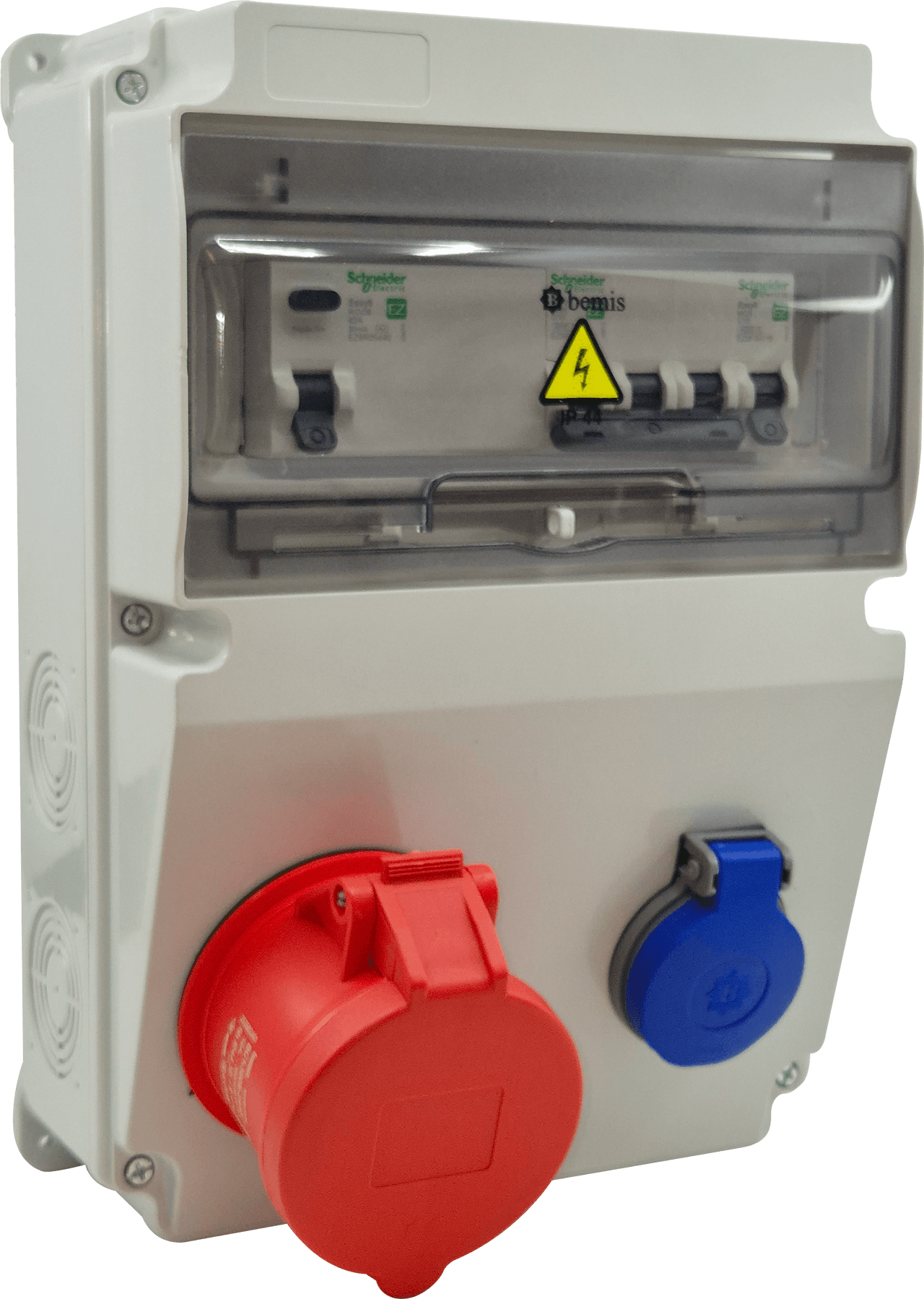 Otomatlı IP44 Kombinasyon · 1× Trifaze 32A + 1× Schuko 16A