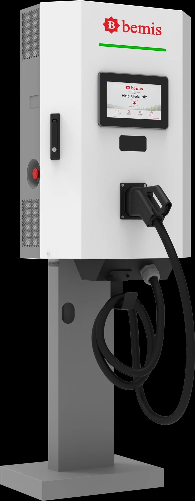 DC Hızlı Şarj — 40 kW Tek Soket · Direk Tipi