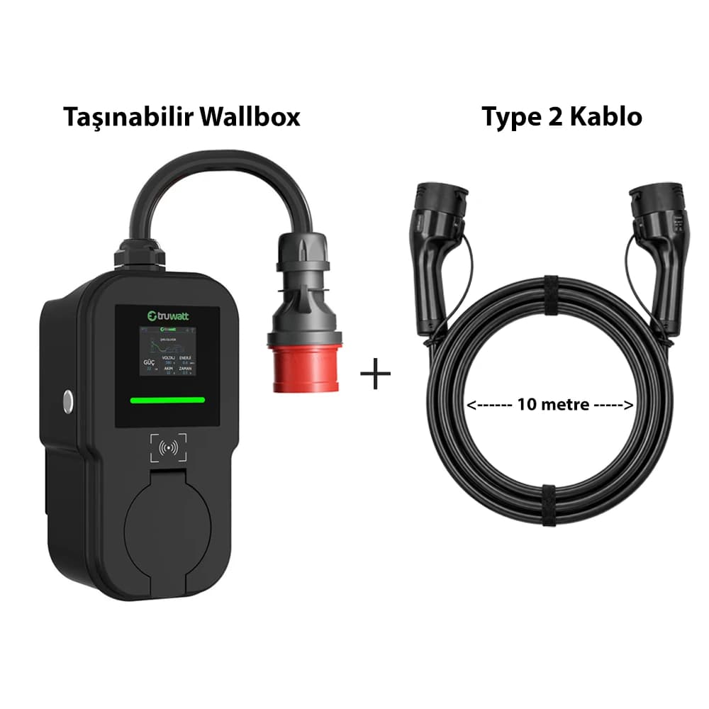 ZTV510 · Taşınabilir Wallbox 22 kW · 10 m · teknik özellikler