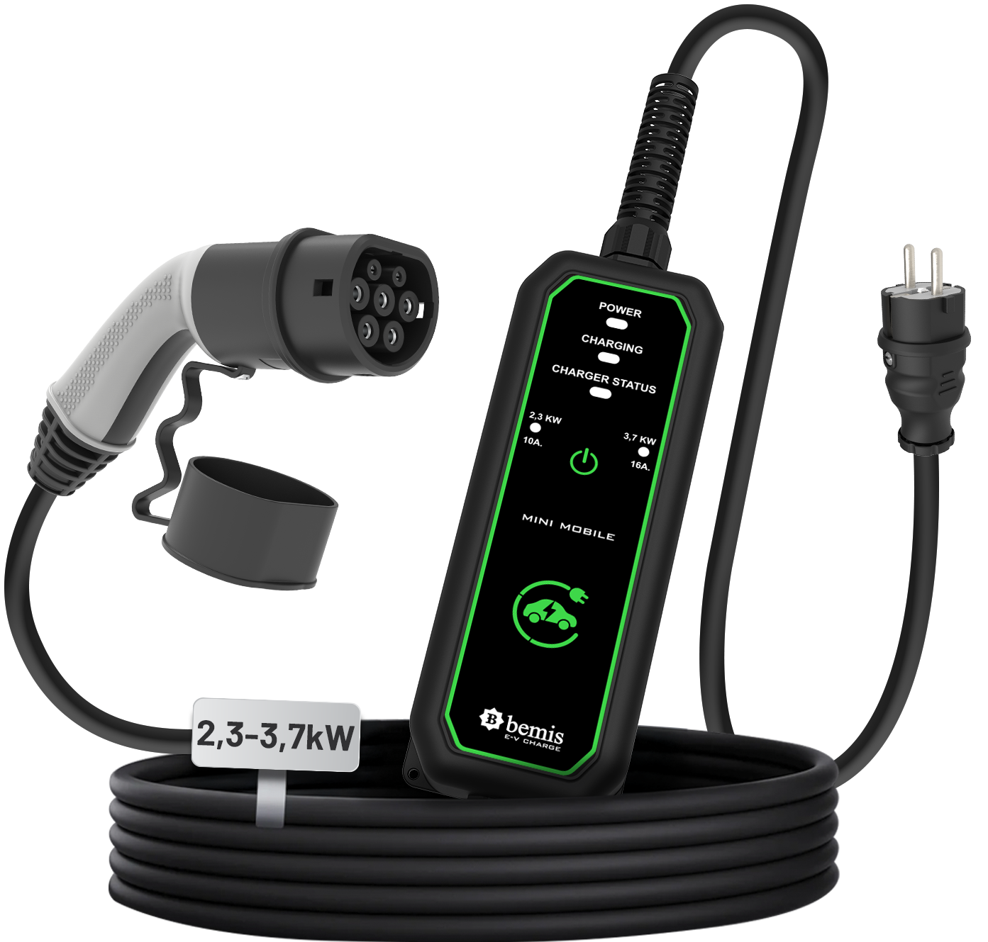 Mini Mobile · Taşınabilir Şarj Cihazı 3,7 kW · 5 m